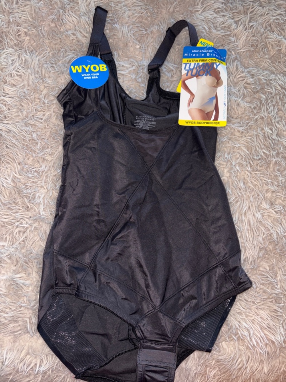 WYOB Black Shapewear Body Briefer - Extra Firm Control